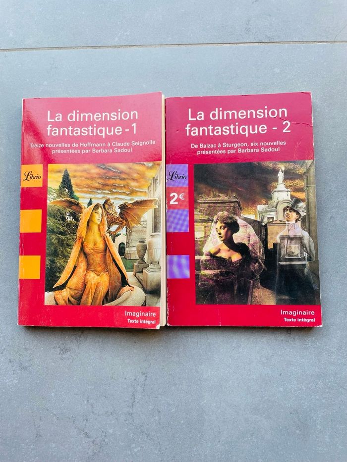 Lot livres recueil nouvelles fantastiques