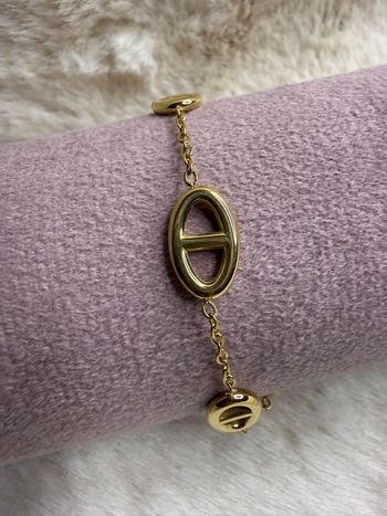 Bracelet maille marine - doré 