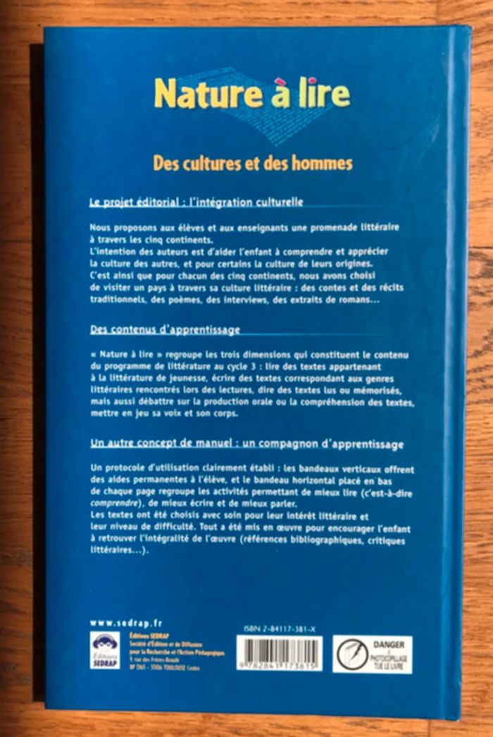 Nature lire CE2 - Manuel de l’élève - SEDRAP - photo numéro 2