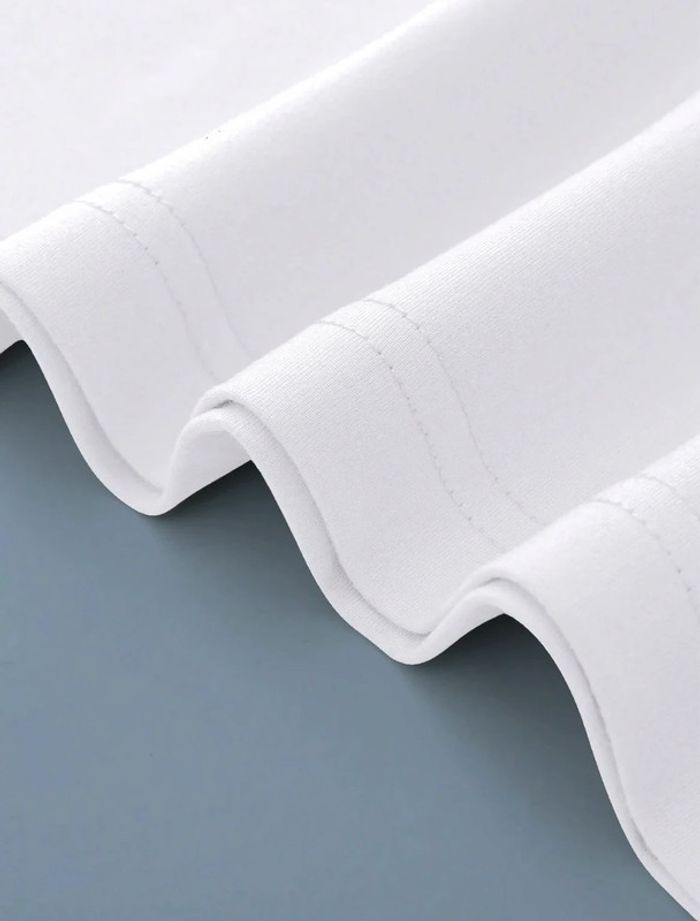 T-shirt blanc imprimé tendance - photo numéro 5