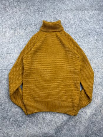 Pull Col Roulé Laine Jaune Galeries Lafayette M