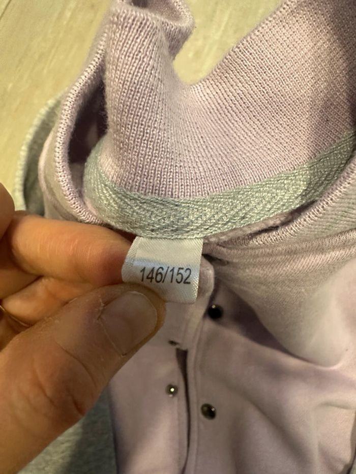 Veste mi-saison mauve et gris – Taille 146 (10-11 ans) - photo numéro 2