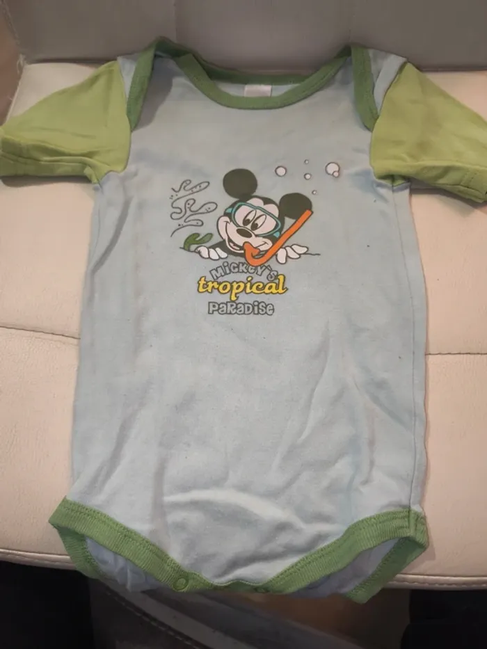 Body manches courtes mickey