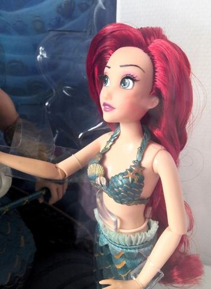 Poupée édition limitée Fairytale Ariel et Triton Disney NEUVE - photo numéro 8