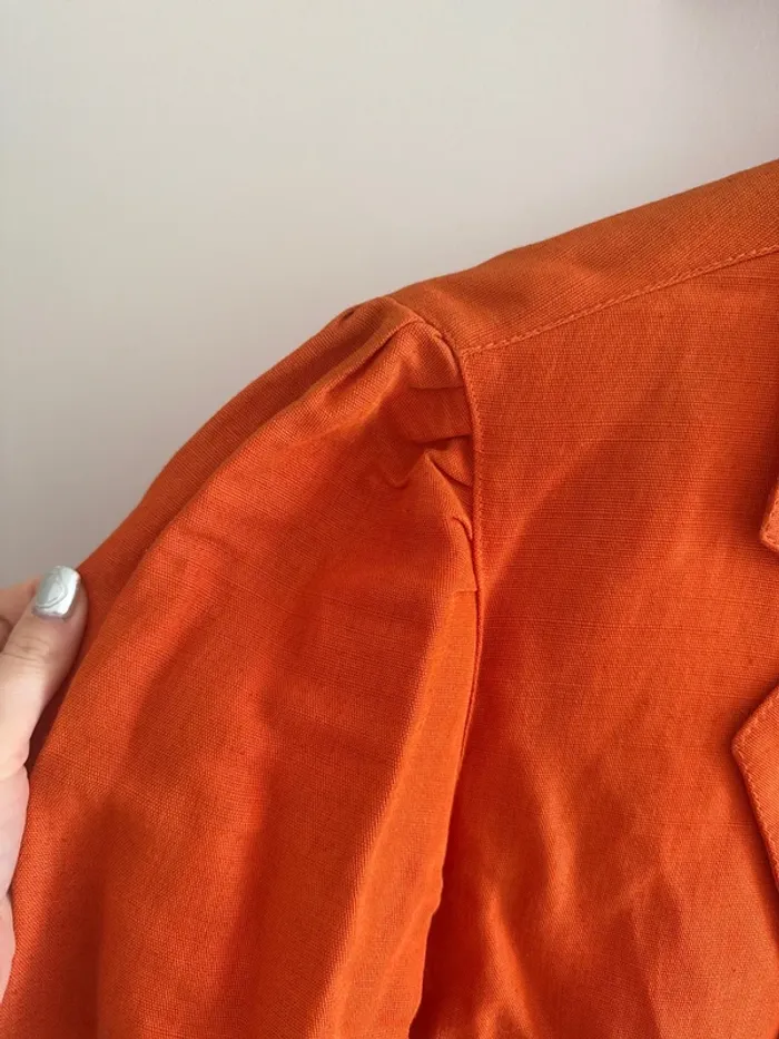 Blazer Lin orange vintage - photo numéro 2