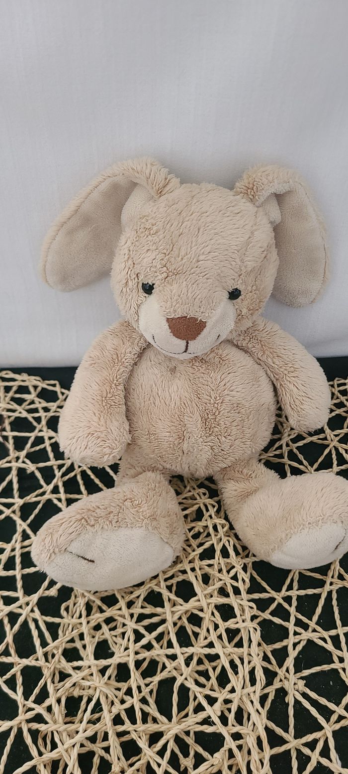 Doudou peluche lapin beige TEDDYKOMPANIET