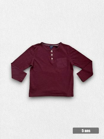 Tee-shirt manches longues kiabi | 5ans