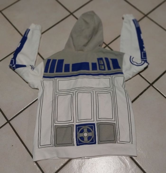 veste sweat Star Wars R2D2 Disney 12 ans poche et capuche - photo numéro 2