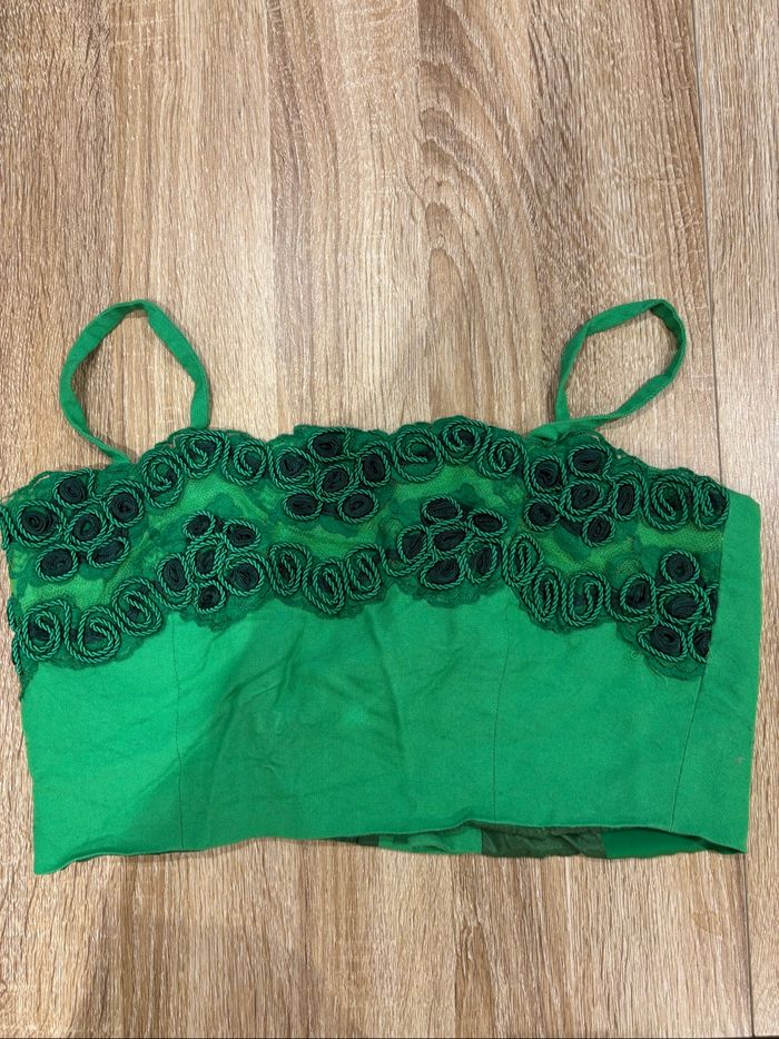 Top vert femme