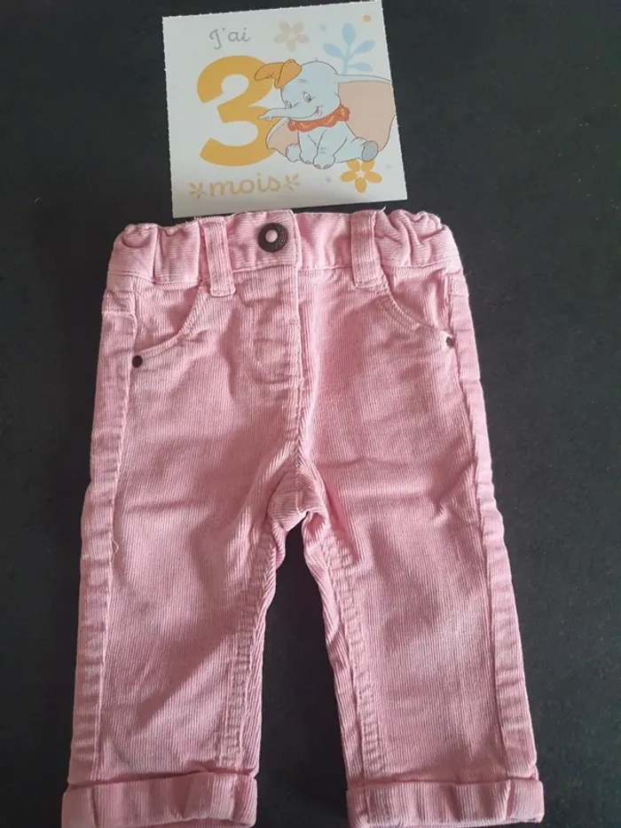 Pantalon rose 3 mois
