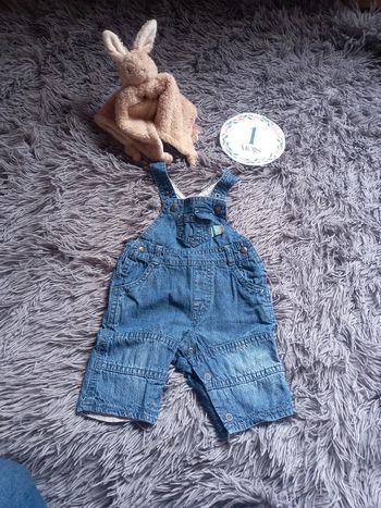 Salopette en jeans bébé garçon