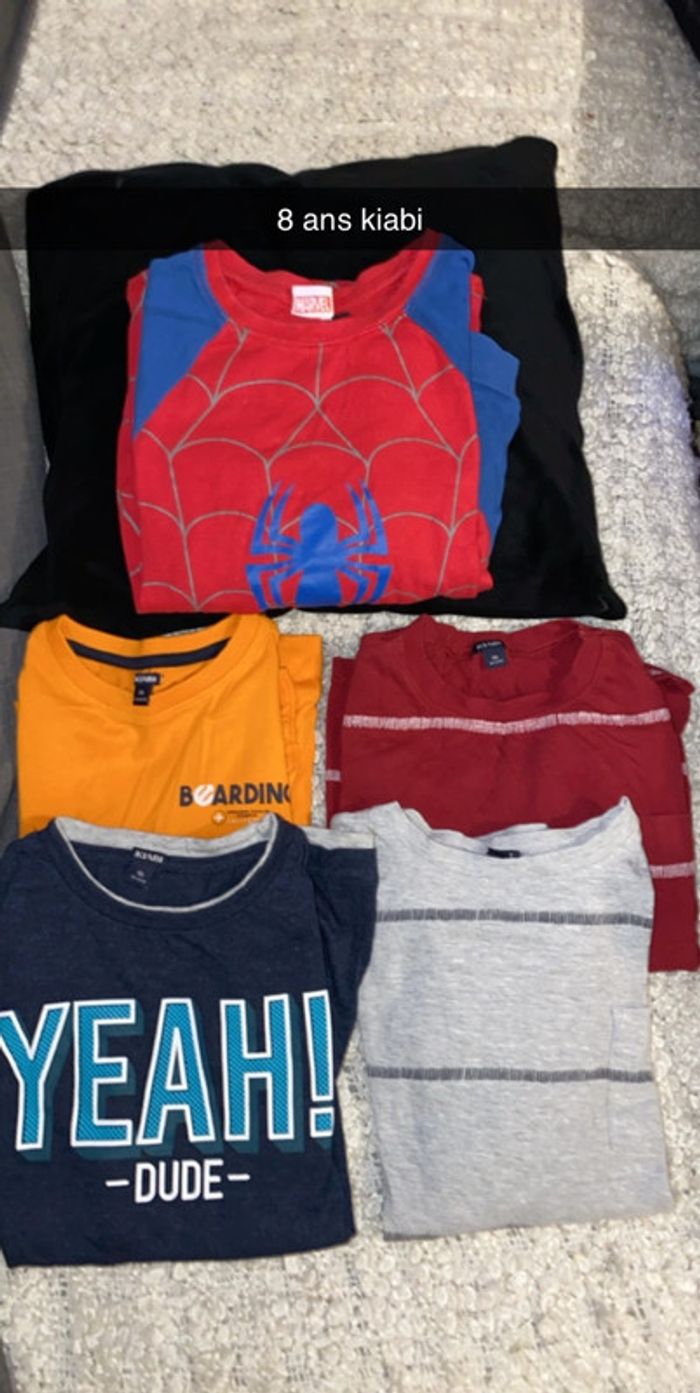 Lot 5 teeshirt kiabi