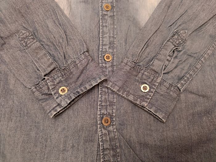 Chemise effet jean en coton T. 10 ans In Extenso - photo numéro 3