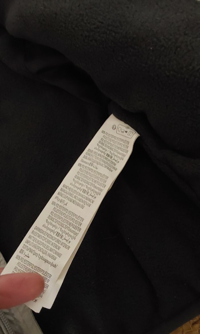 Blouson chaud molletonné NEUF gris Kiabi Eco conception 6 mois 63/69cm - photo numéro 5