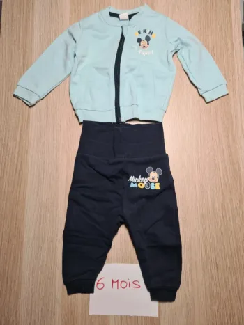Ensemble mickey bleu