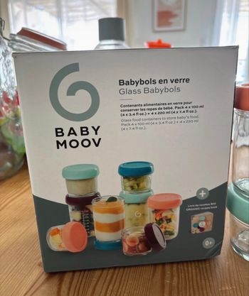Babymoov pots bébé en verre neuf 