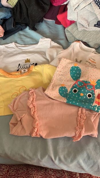 Lot 5 hauts manche courte