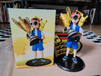 ✨ Rare : Figurine Pokémon * Sacha + Pikachu * avec boîte / Neuf ✨