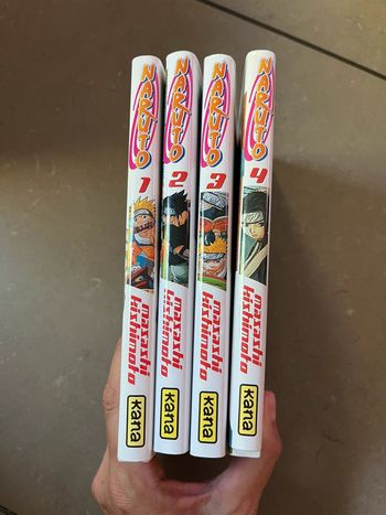 Lot de 4 mangas Naruto 1 2 3 4