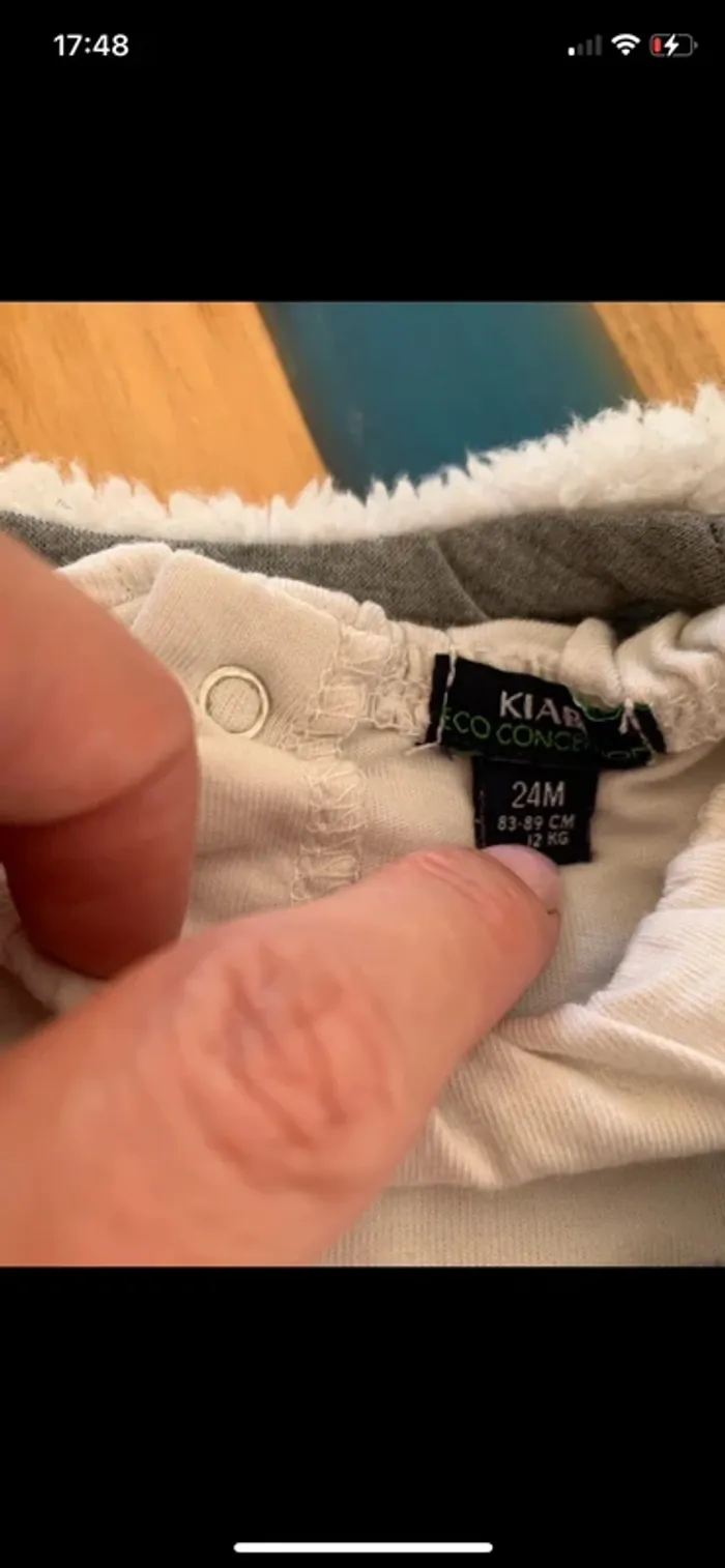 Ensemble 3 pièces 24 mois kiabi avec gilet moumoute - photo numéro 4