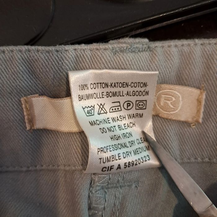 Pantacourt en toile gris - photo numéro 6