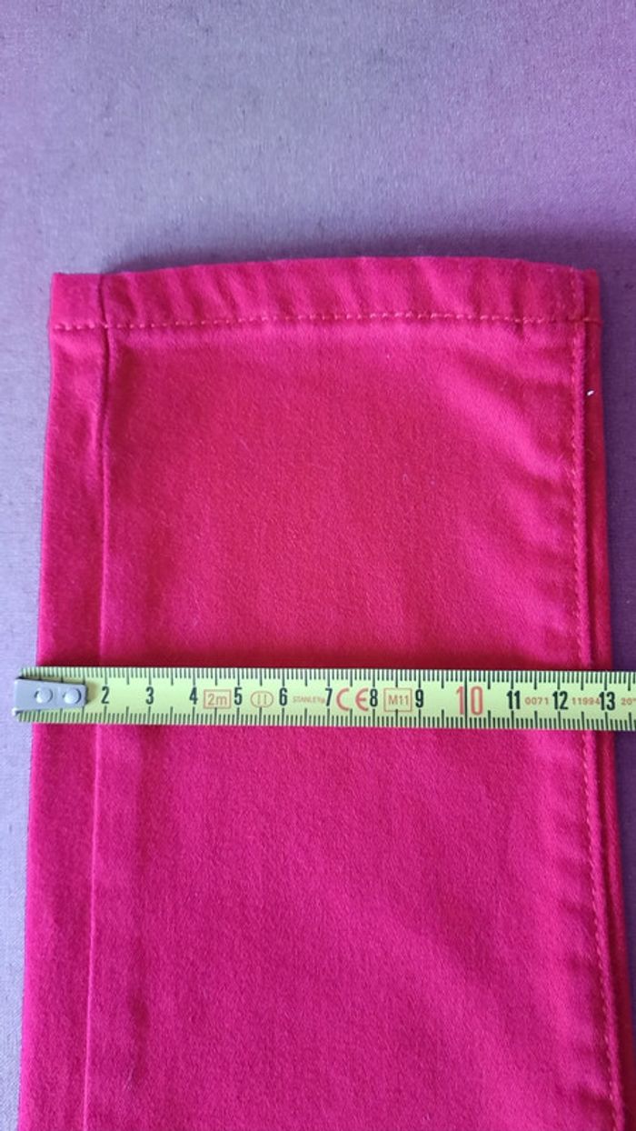 Pantalon taille haute rouge - photo numéro 12