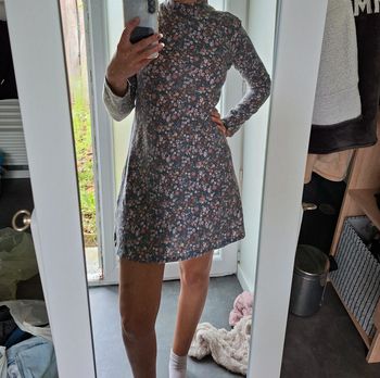 Robe fleurie longue chaude hiver