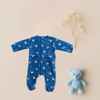 Pyjama bleu licornes pailleté Kiabi 3 mois Fille