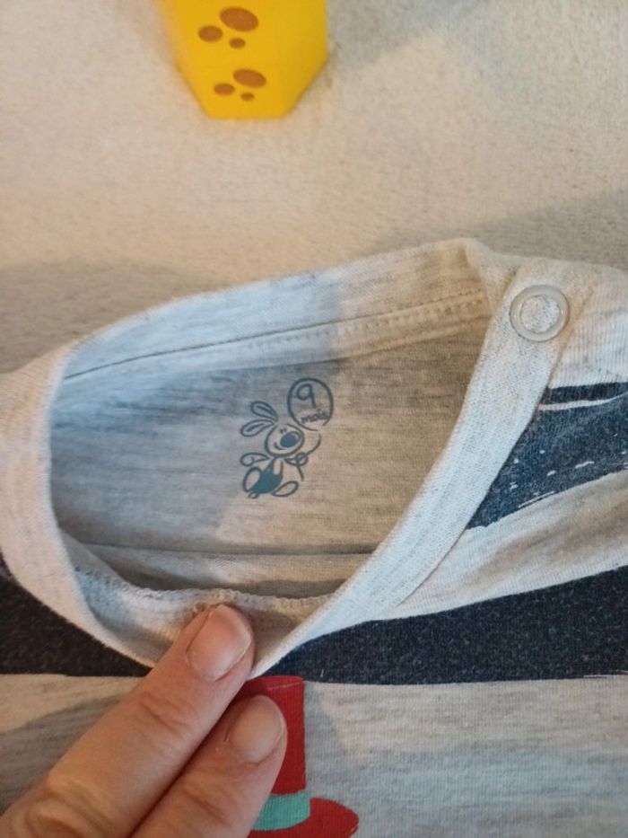 Lot 2 t-shirts 9 mois - photo numéro 3