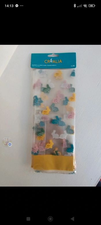 Sachets alimentaires neufs motifs lapins 