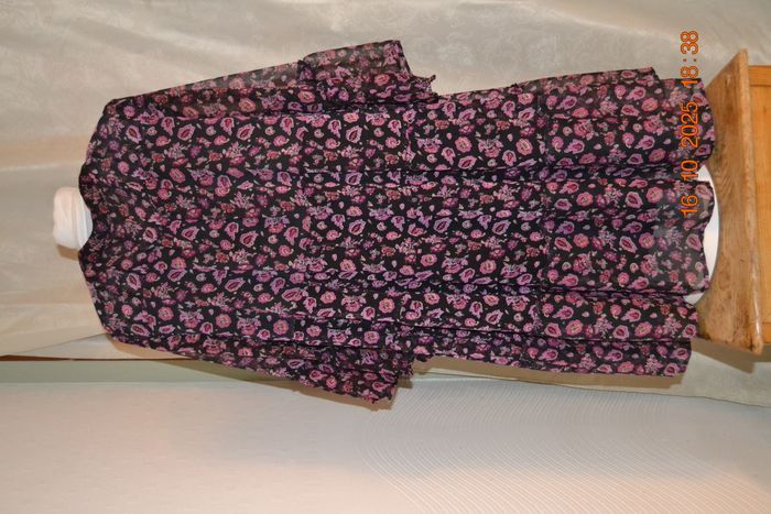 Robe mauve/rose mi-cuisse, taille 48 - photo numéro 2