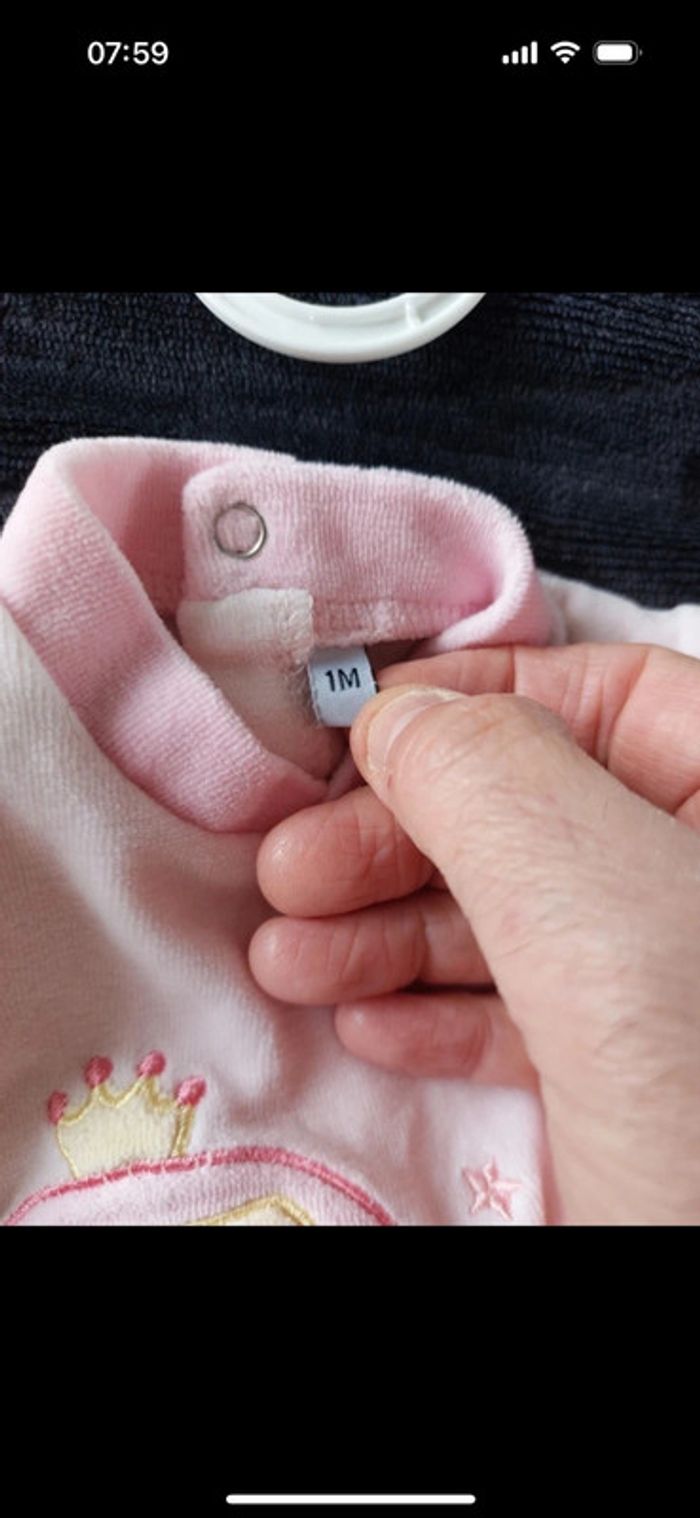 Pyjama Rêve De Princesse taille 1 mois - photo numéro 3