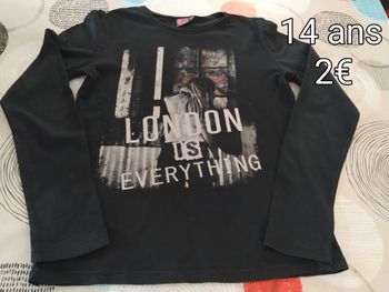 T-shirt manches longue fille 14 ans