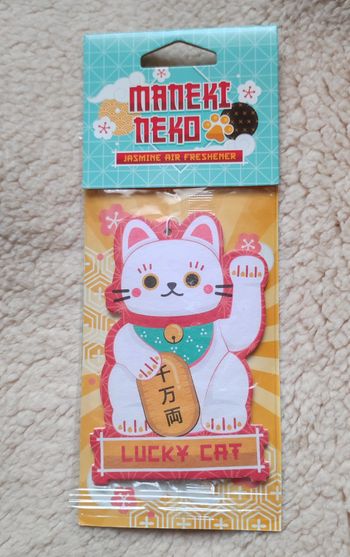 Désodorisant voiture Maneki Neko Chat chanceux