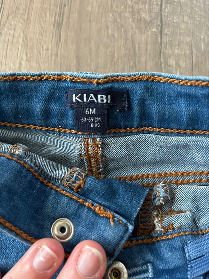 Ensemble jean t-shirt manches longues 6 mois - photo numéro 4