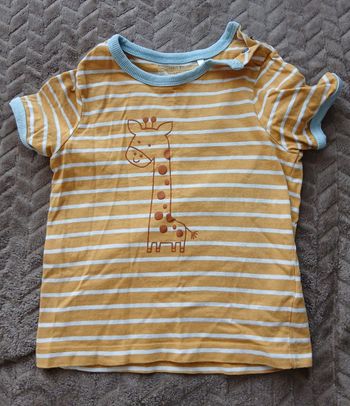 Tee-shirt rayé girafe orchestra 36 mois