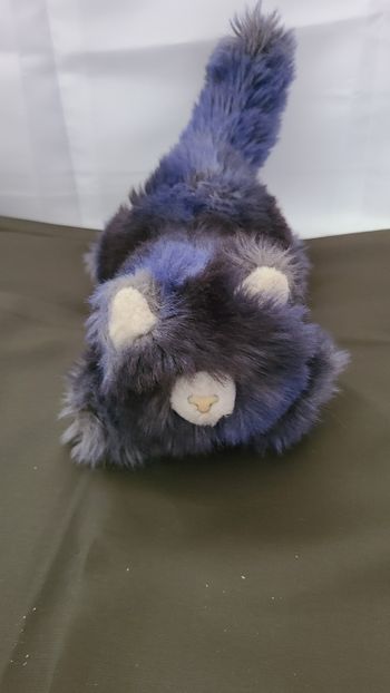peluche chat bleu POM'S