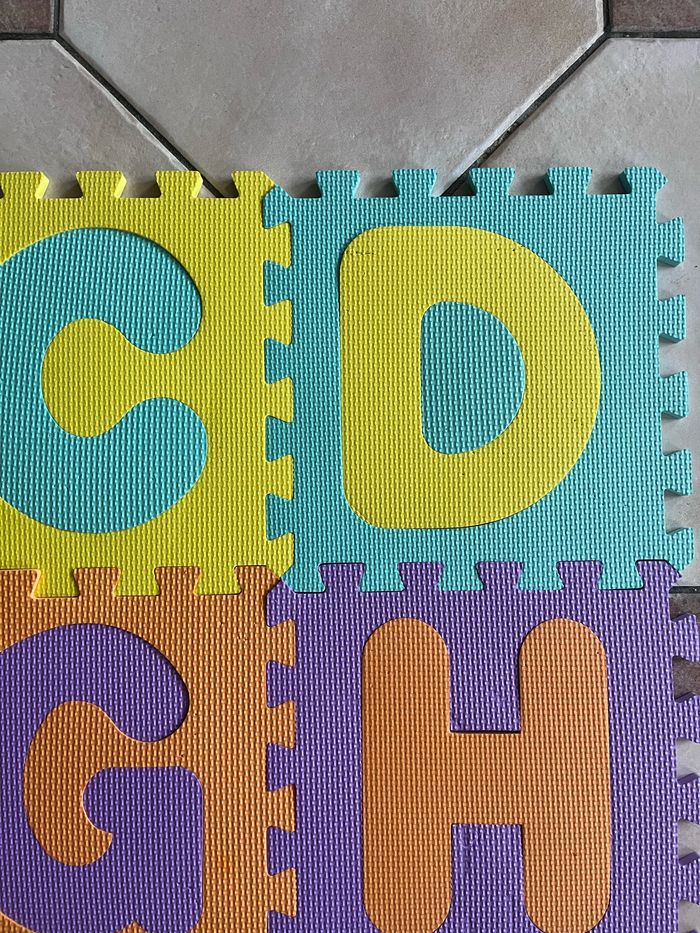 Lot de 26 dalles en mousse couleur claire - photo numéro 6