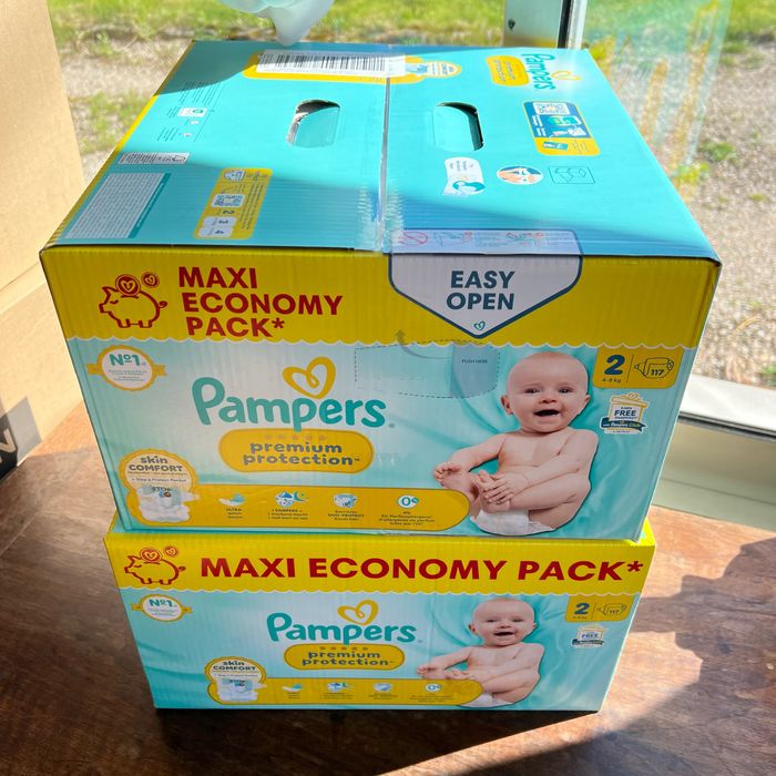 Couche taille 2 Pampers Premium : 234 couches (2*117) - photo numéro 3