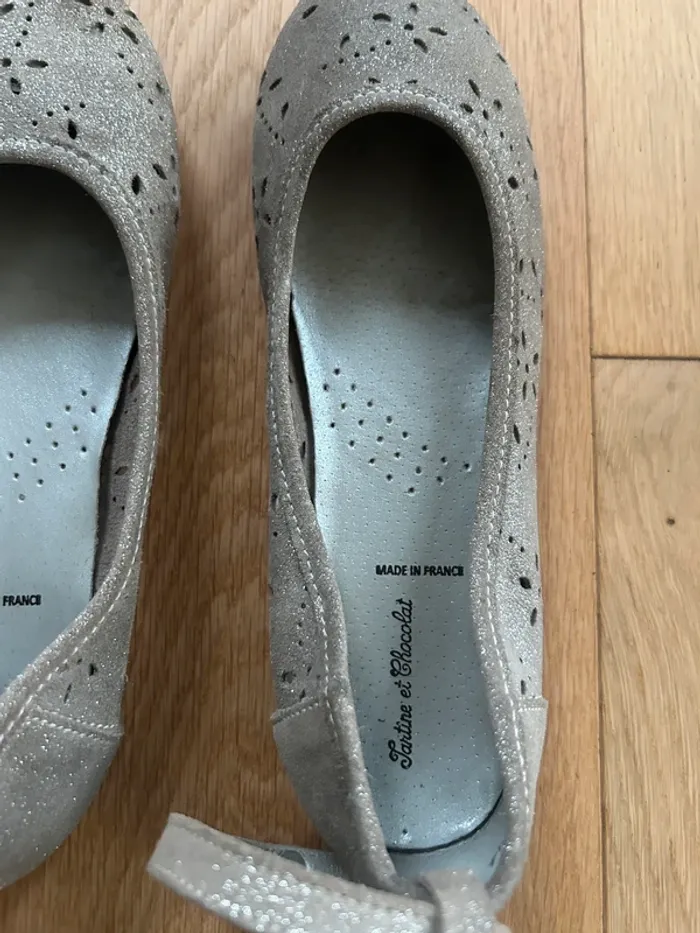 Ballerines en cuir irisé Tartine & Chocolat - photo numéro 2