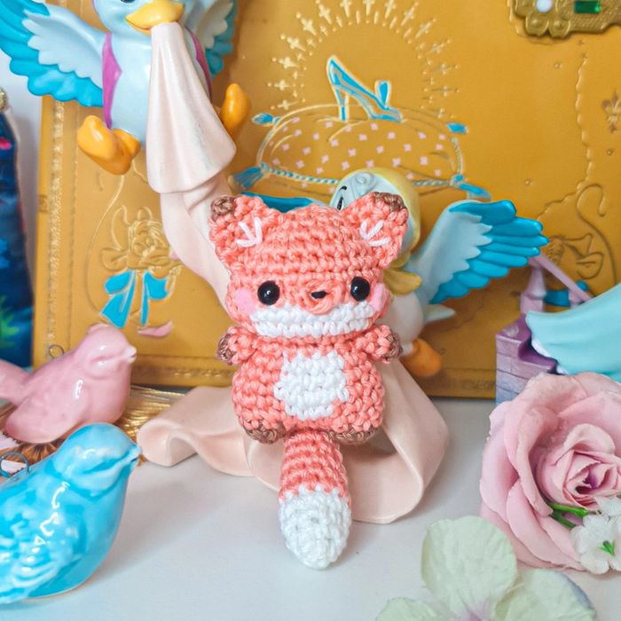 Peluche crochet renard amigurumi fox