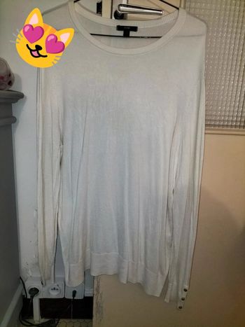 Pull crème Kiabi XL