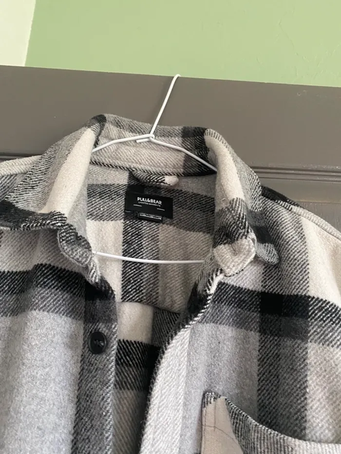 Surchemise épaisse à carreaux Pull & Bear M - photo numéro 3