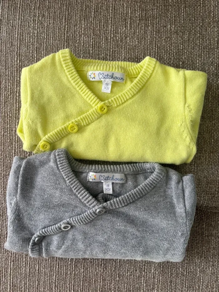 Lot de 2 pulls coton garçon 1 mois - photo numéro 7