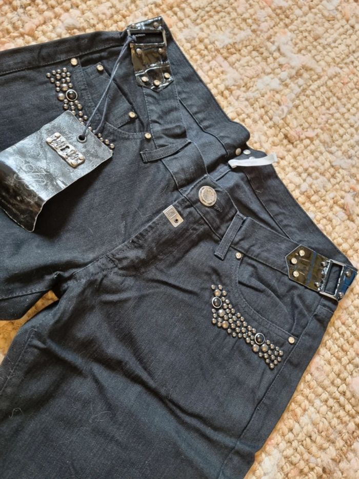 Jean noir fantaisie T46 - photo numéro 2