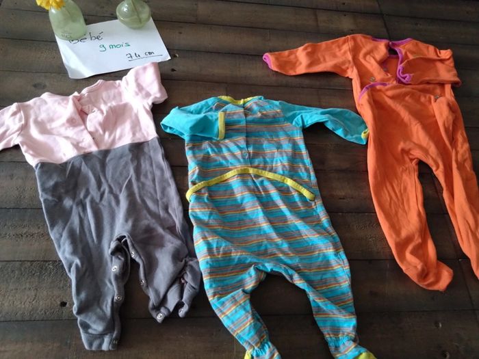 Lot de 3 pyjamas d'été léger 9 mois 74 cm - photo numéro 9