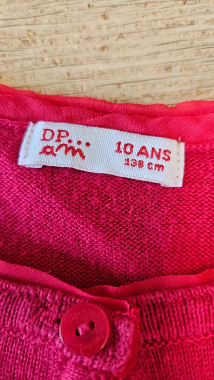 Boléro léger fushia à manches longues, 5/6 ans, Zeeman, nickel - photo numéro 5