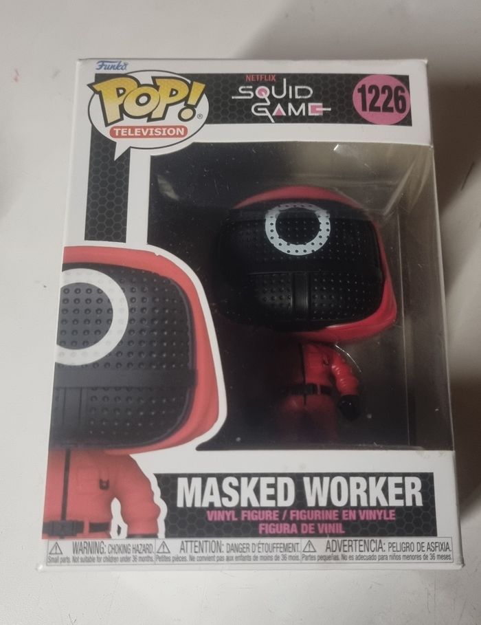 Funko Pop Squid Game 1226 Masked Worker figurine neuve en boîte