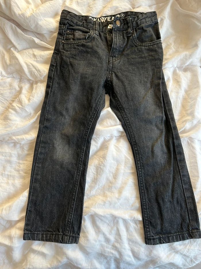 Jeans noir 4 ans BKL Wear faux bouton
