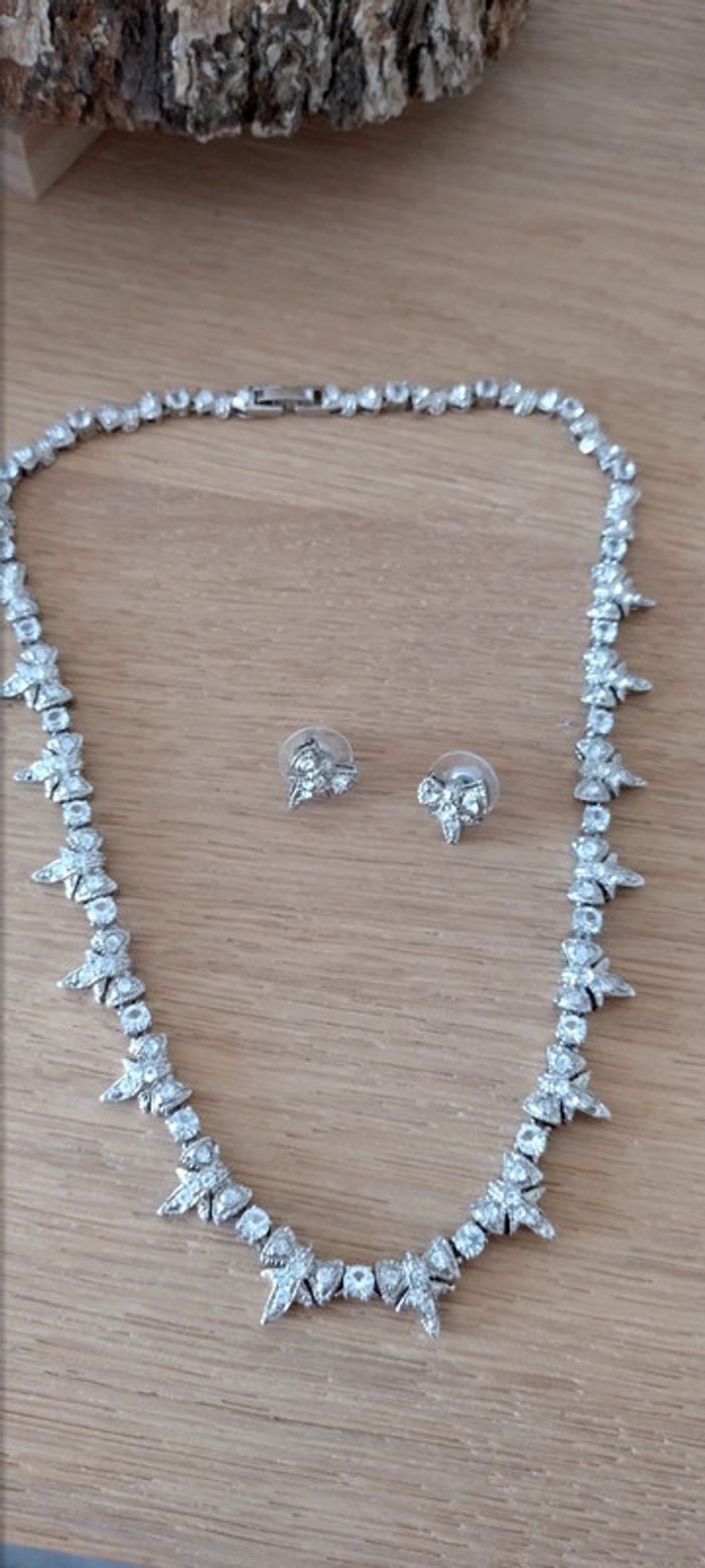 Collier et boucles d'oreilles mariage - photo numéro 3